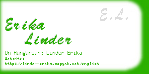 erika linder business card